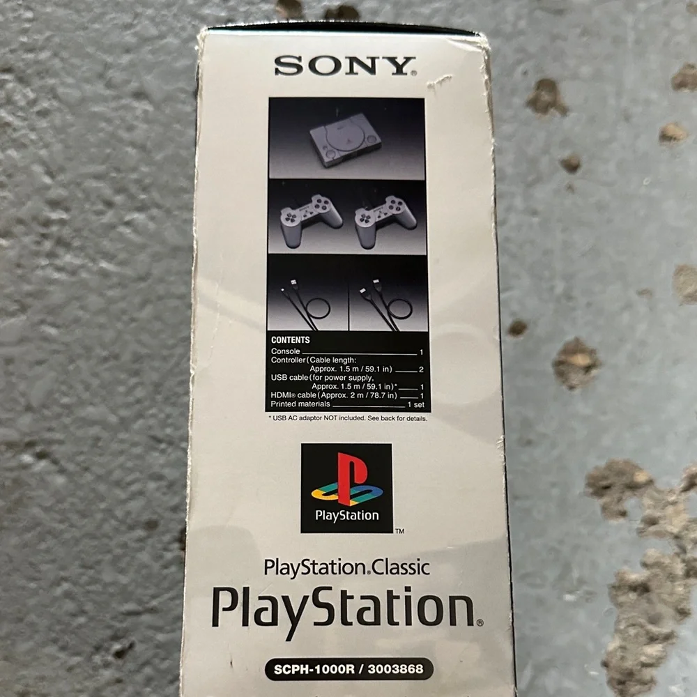 Sony PlayStation Classic Console - White and Gray